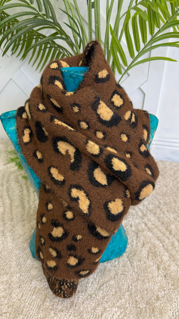 Amy Animal Print Scarf