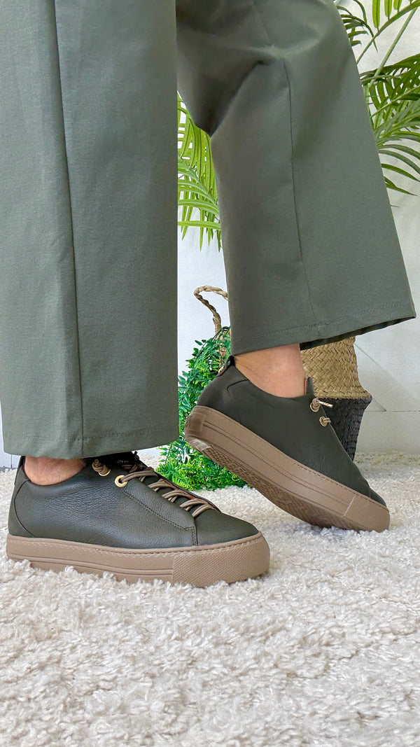 Paul Green Alice Khaki Trainer