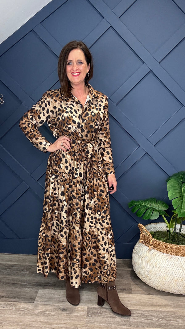 Louise Leopard Print Dress