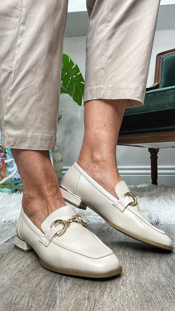 Cream Penny Loafer