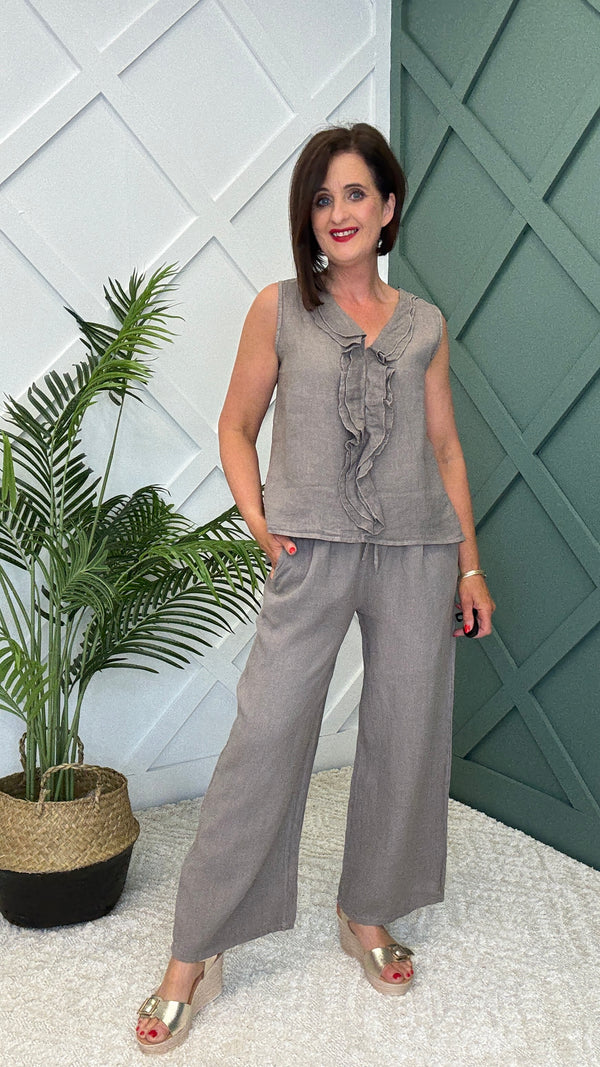 Joyce Linen Trouser Suit