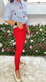 Red Skinny Jeans