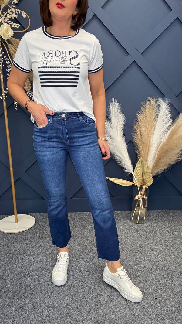 Megan  Cropped Flare Jeans