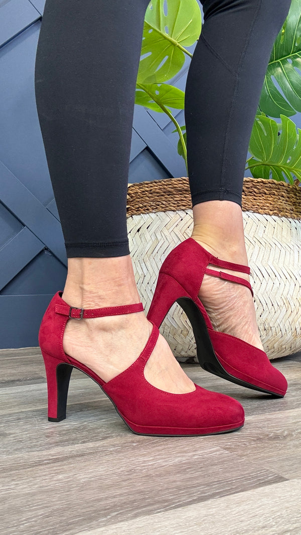 Marco Tozzi Ruby Red Heels