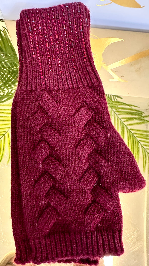 Maxine Fingerless Knitted Gloves