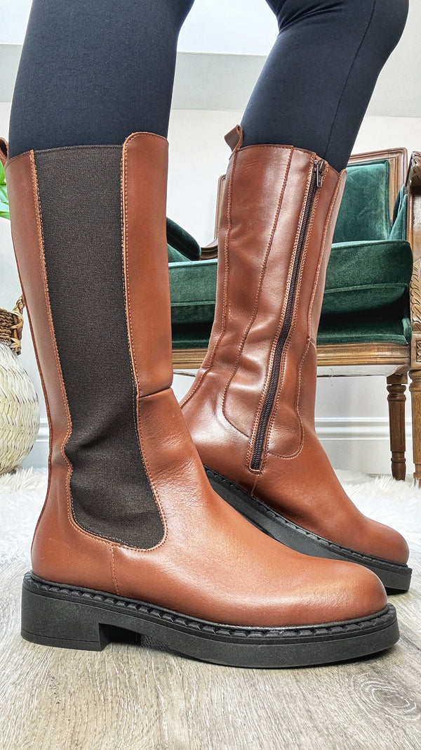 Philip Hogg Tan Long Boot