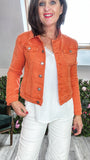 Orange Carmen Denim Jacket