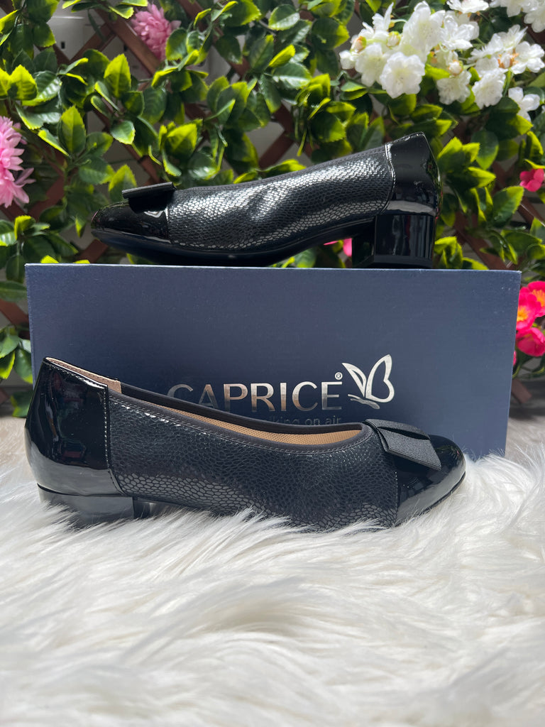 Caprice Black Comb Shoe