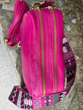Cerise Pink leather Bailey bag