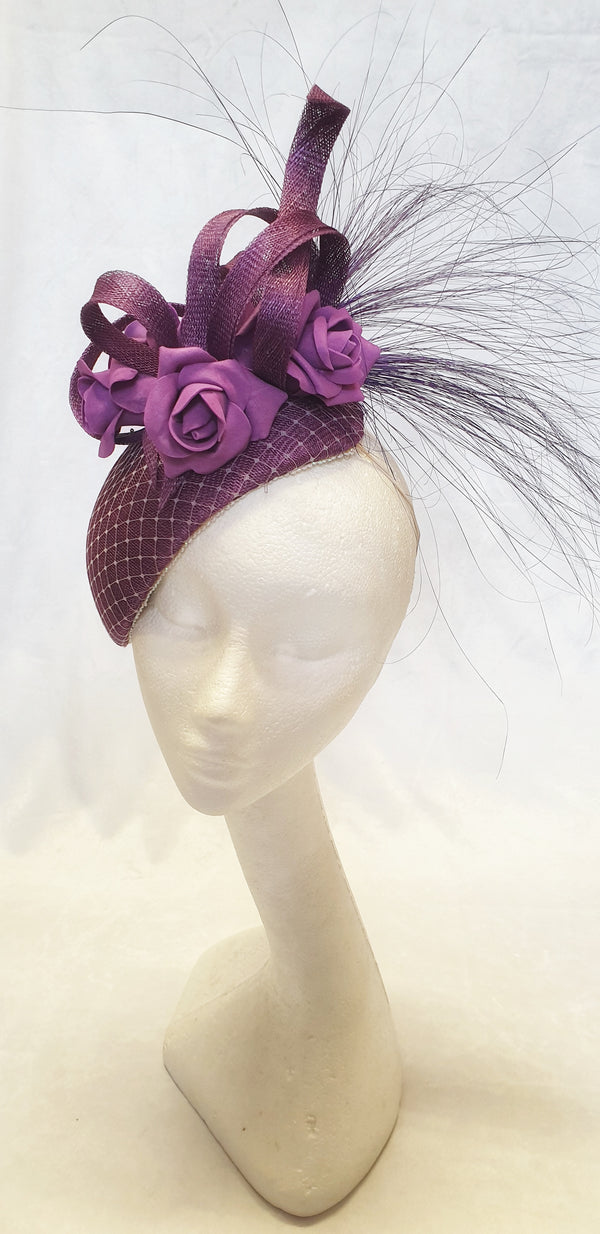 Purple "Aoifa" headpiece