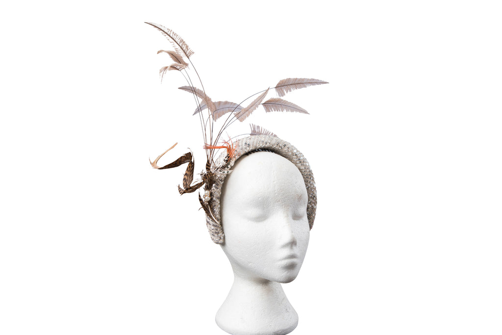 Silver Sequin Headband