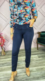 Navy WILLOW Trousers