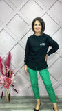 Black OPTIMISM Sweatshirt