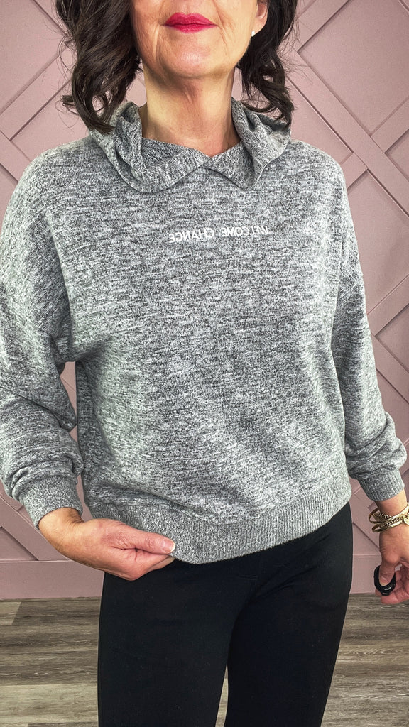 Silver Grey WELCOME Hoody